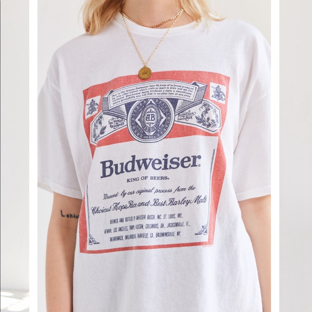 Urban Outfitters x Budweiser x Junk Food Tshirt